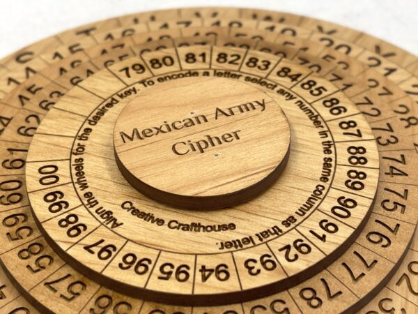 Cipher Disk Kit: Alberti & Mexican Army Ciphers - Image 2