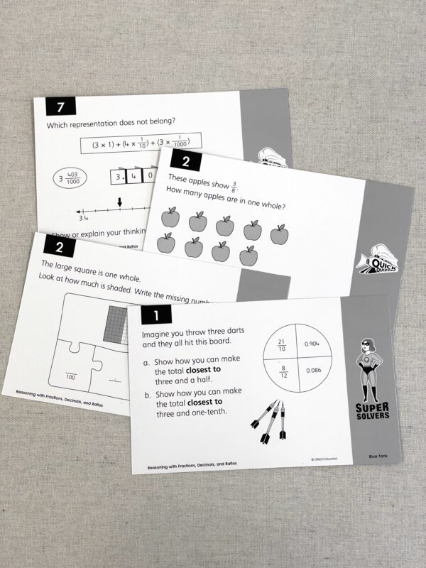 Think Tank Math Cards - Grade 6 - Image 4